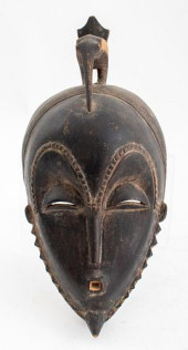 AFRICAN BAOULE MASK, IVORY COA