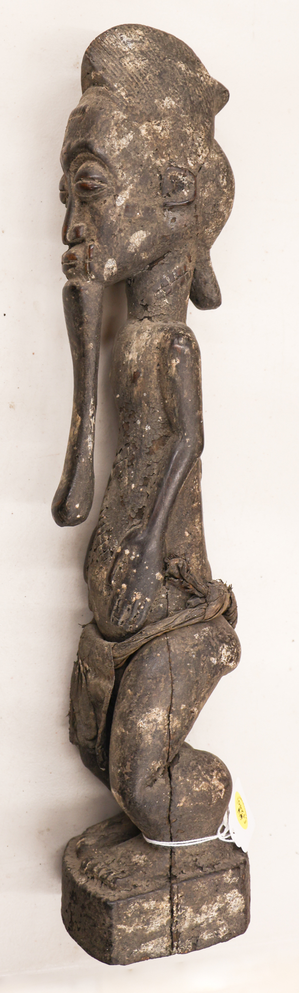 African Baule Carved Wood Male