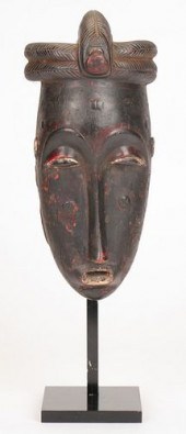 AFRICAN BAULE MASK, IVORY COAS