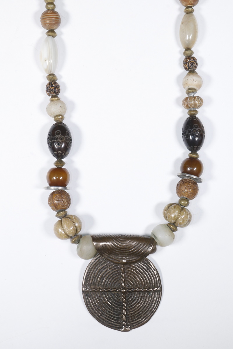 AFRICAN BEADED NECKLACE Lost Wax