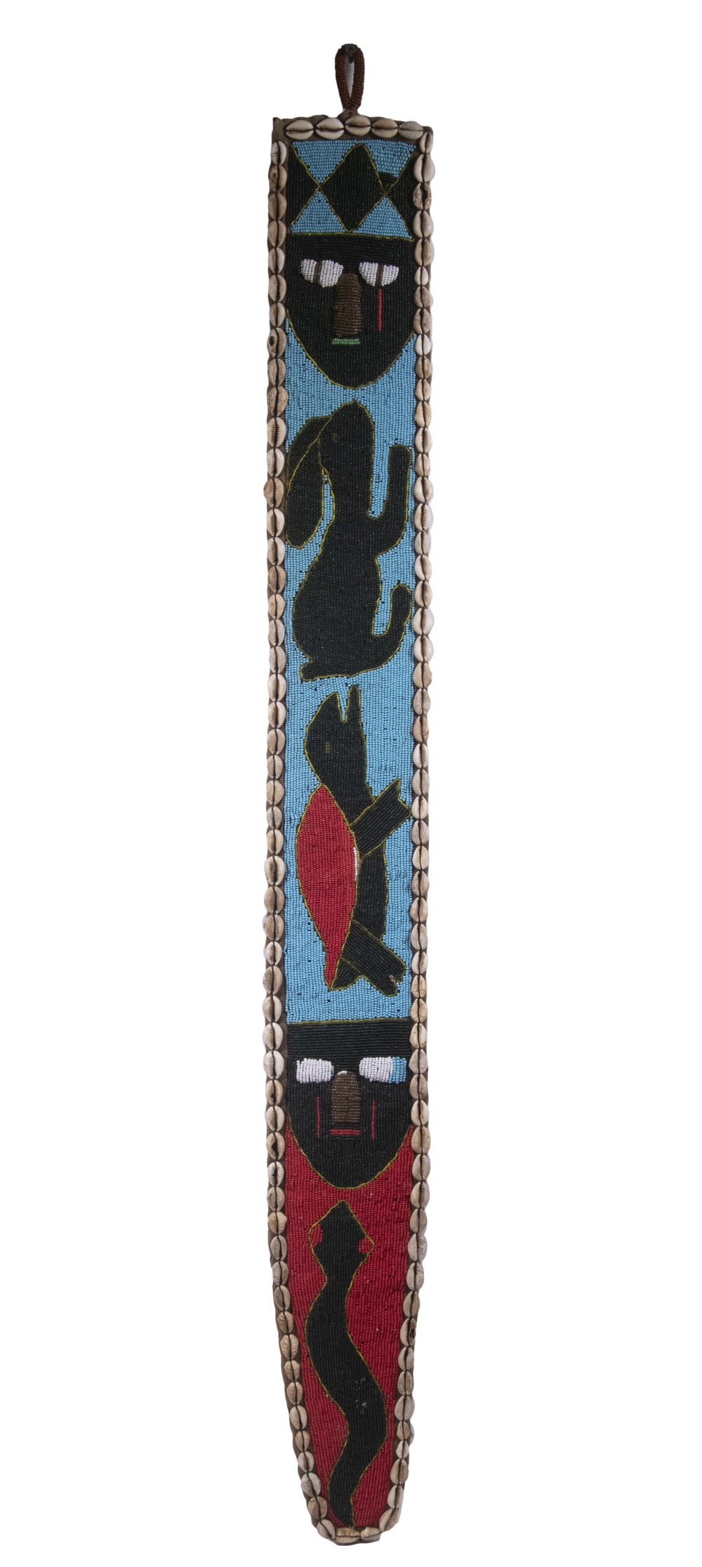 AFRICAN BEADED SASH Yoruba Tribe,