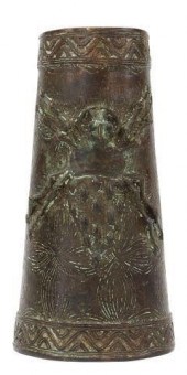 AFRICAN BENIN BRONZE SPIDER AR