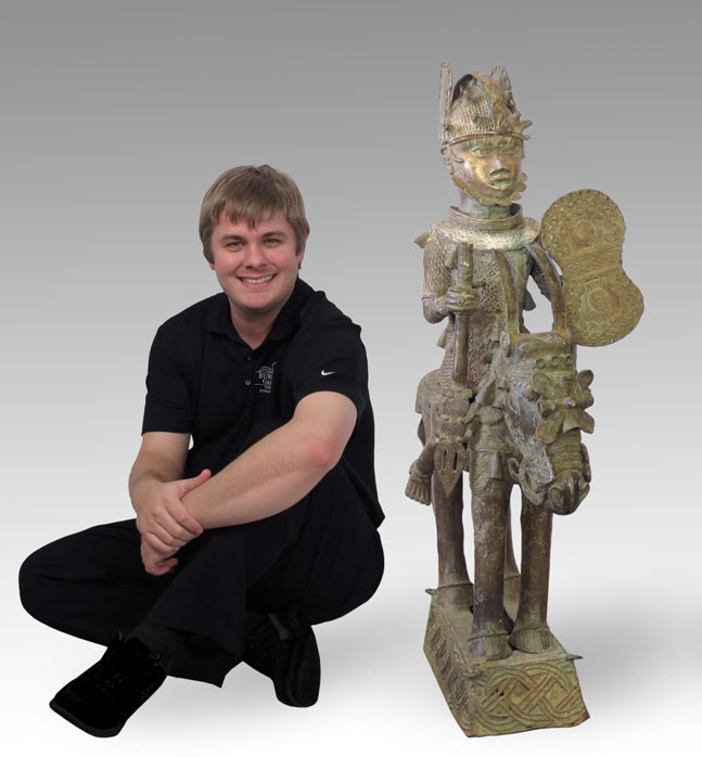 AFRICAN BENIN WARRIOR ON