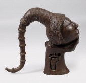 AFRICAN BRONZE BUST HEIGHT: 13