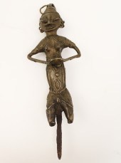 AFRICAN BRONZE FERTILITY TOTEM
