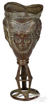 AFRICAN BRONZE LIBATION CUPAfr