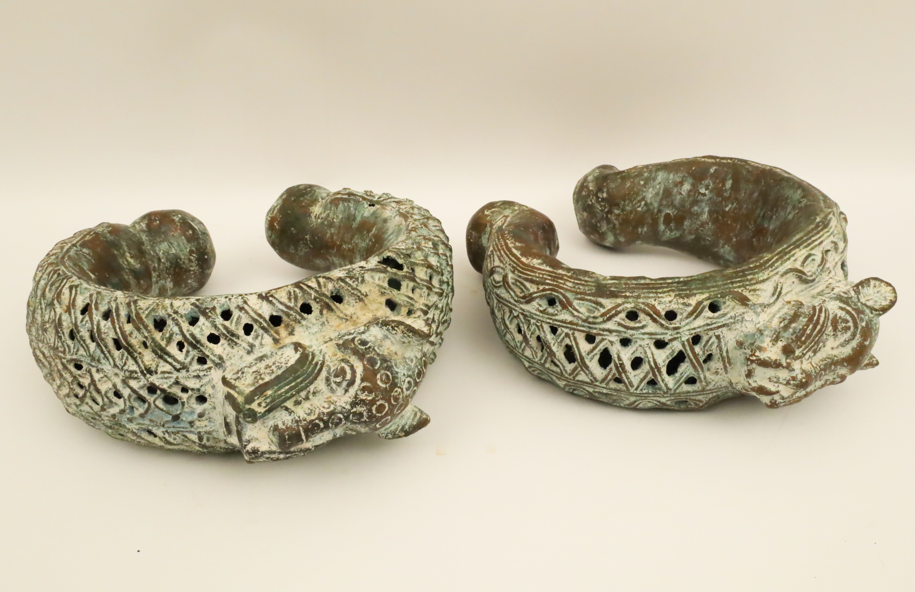 AFRICAN BRONZE ROYAL ARMLETS