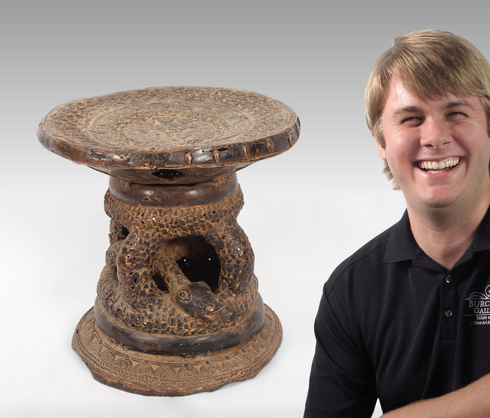 AFRICAN BRONZE TIKAR PRESTIGE STOOL
