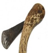 AFRICAN BUSHMAN IRON BLADE AXE