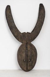 AFRICAN BWA BUFFALO MASK, BURK