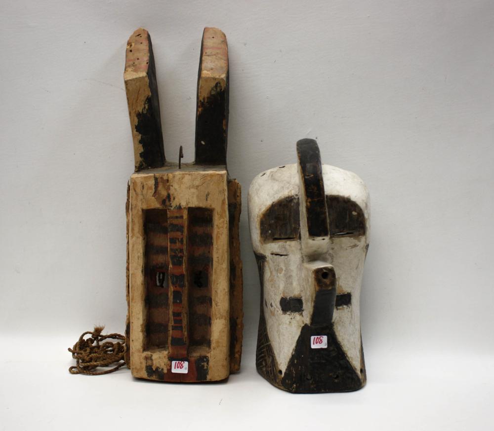 AFRICAN CARVED AND PAINTED WOOD