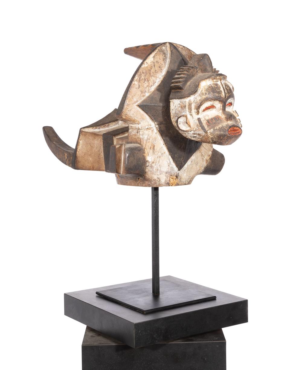 AFRICAN CARVED IROKO WOOD SPIRIT