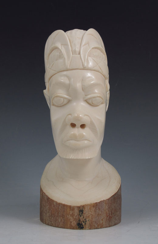 AFRICAN CARVED IVORY PORTRAIT
