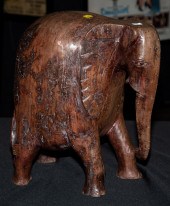 AFRICAN CARVED LIGNUM VITAE EL