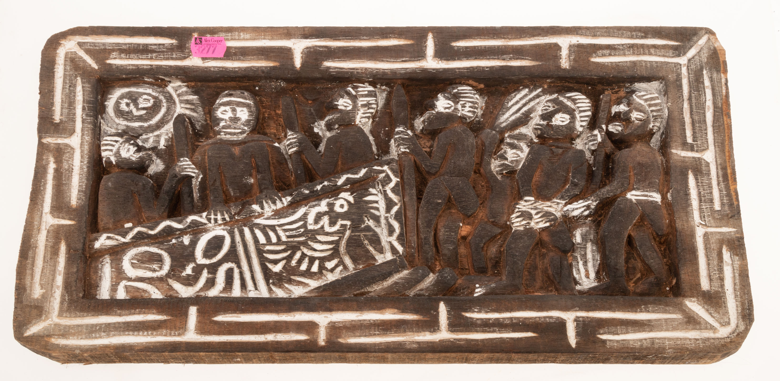 AFRICAN CARVED & PAINTED WOOD