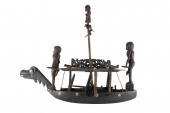 AFRICAN CARVED & PAINTED WOOD
