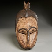 AFRICAN CARVED TRIBAL MASK, EX