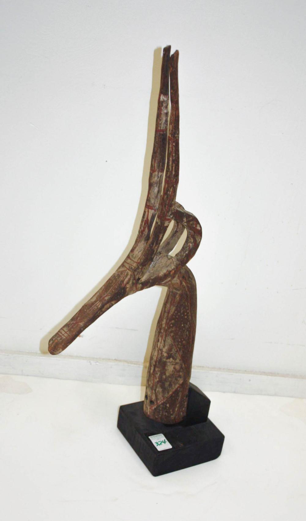 AFRICAN CARVED WOOD ADONE