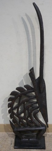AFRICAN CARVED WOOD CHI WARA D