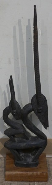 AFRICAN CARVED WOOD CHI WARA D