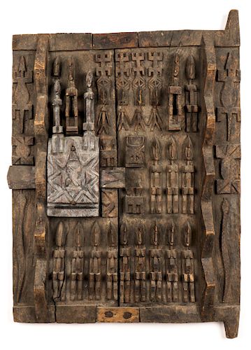 AFRICAN CARVED WOOD DOGON GRANARY