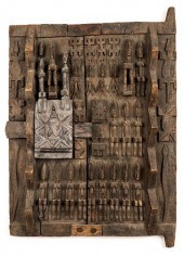 AFRICAN CARVED WOOD DOGON GRAN