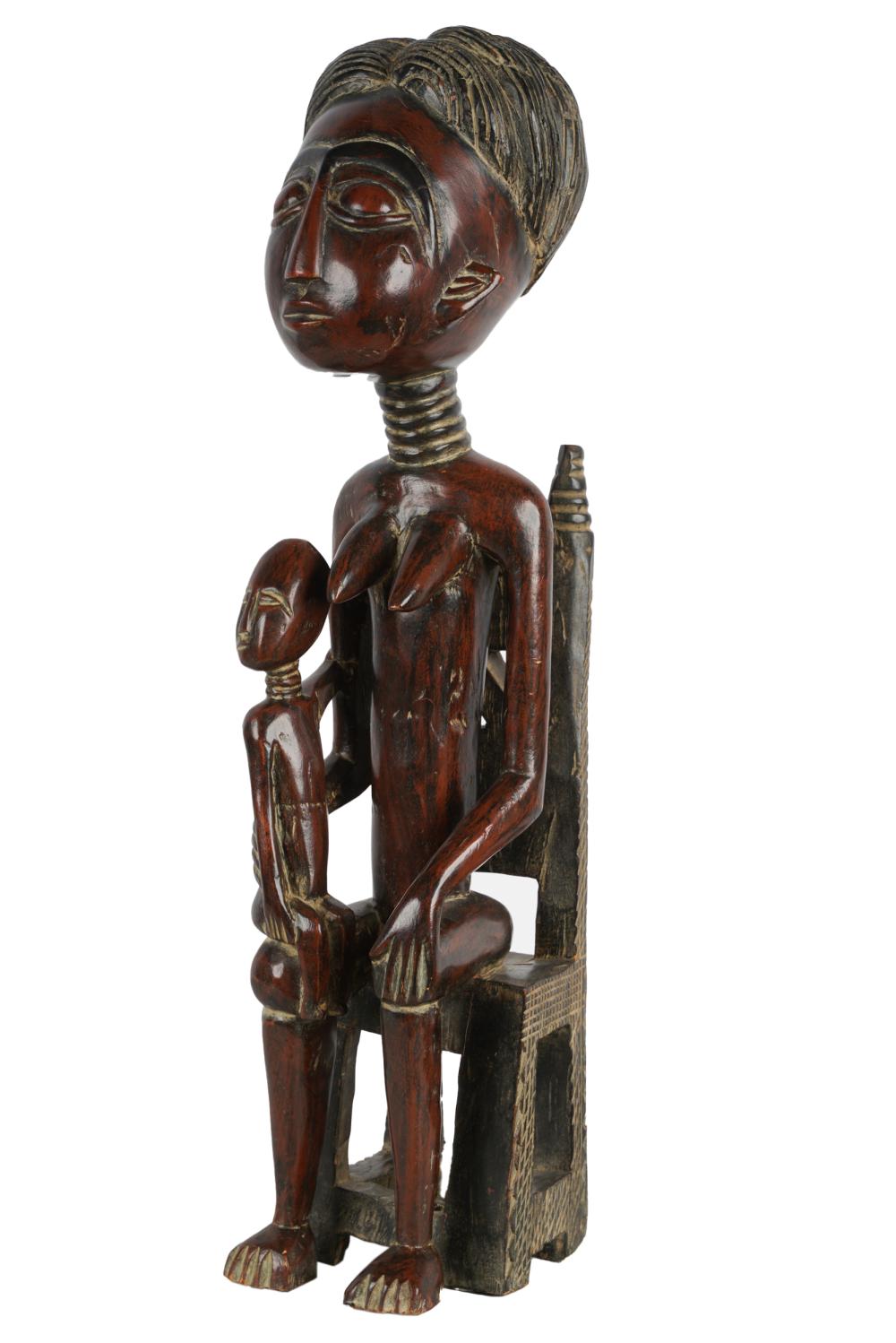 AFRICAN CARVED WOOD FIGURAL