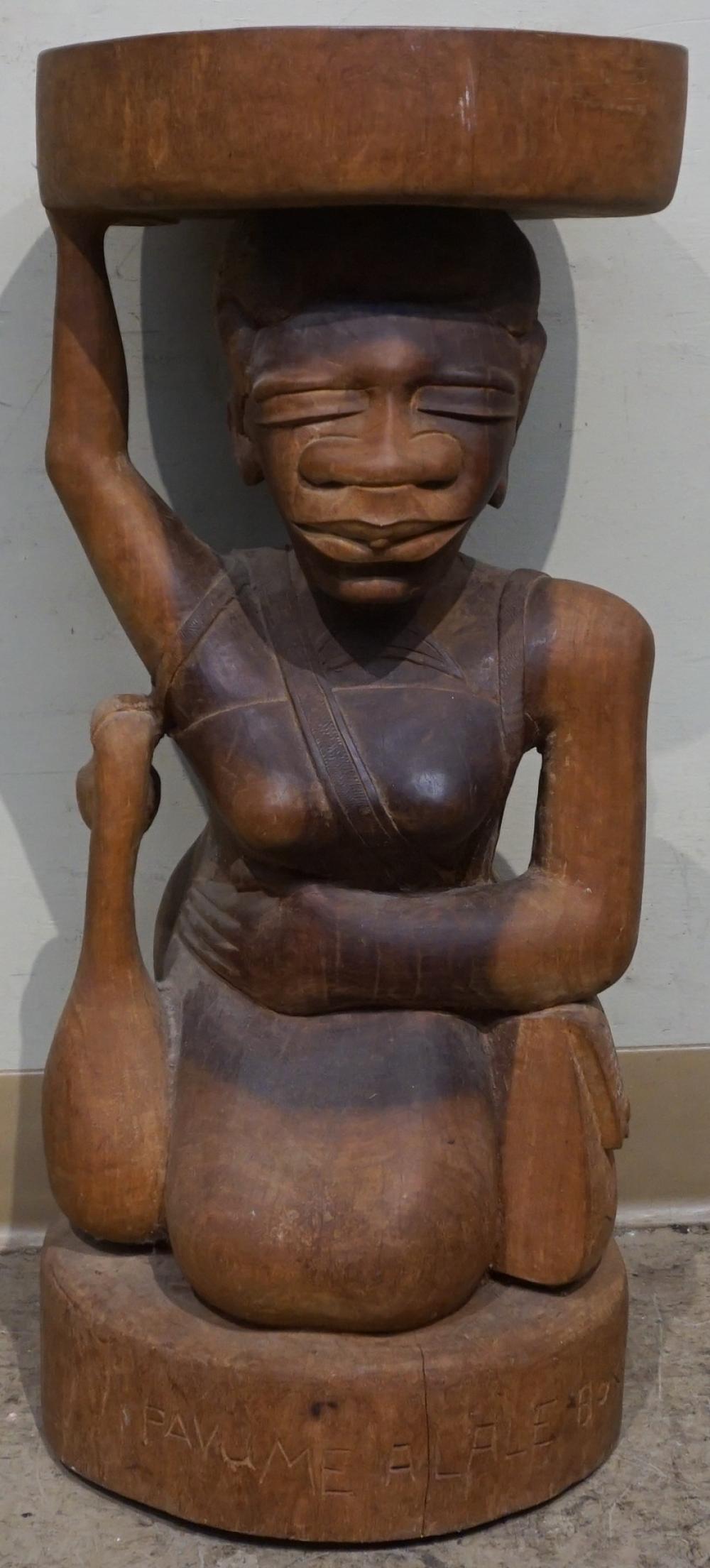 AFRICAN CARVED WOOD FIGURAL