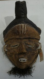 AFRICAN CARVED WOOD MASKAfrica