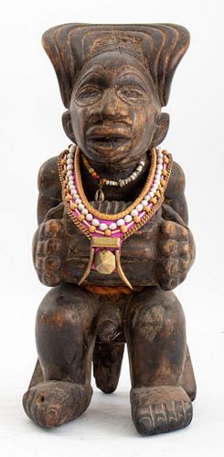 AFRICAN CARVED WOOD SCULPTURE OF