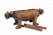 AFRICAN CARVED WOOD SLIT GONG