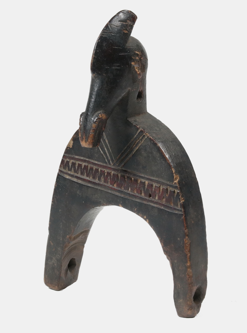 AFRICAN CARVED WOOD TOOL Baule