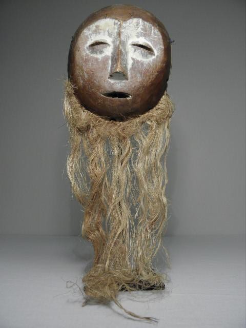 African carved wood tribal mask.