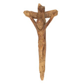 AFRICAN CARVED WOODEN CRUCIFIX
