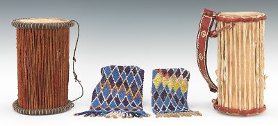 African Ceremonial Drums and Beaded