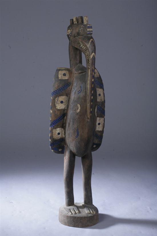 AFRICAN CEREMONIAL WOOD BIRD-FORM