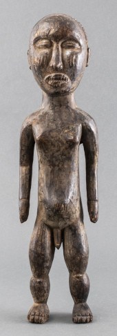 AFRICAN CHOKWE WOOD FIGURE, DE