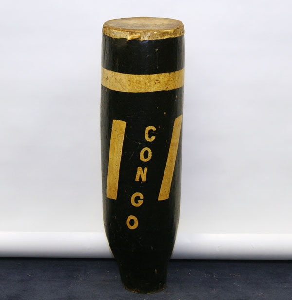 African Congo / Conga drum; painted