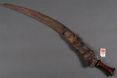 African curved sword with scab