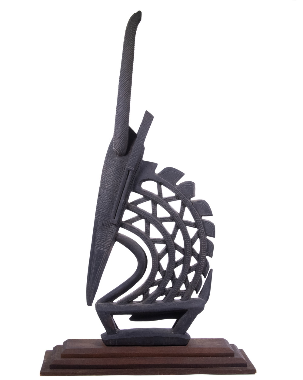 AFRICAN DANCE HEADDRESS, CARVED