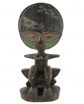 AFRICAN DECORATIVE BEADED WOOD