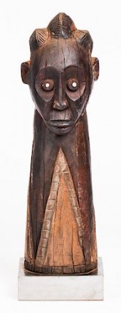 AFRICAN DINKA ANCESTOR HEAD, S