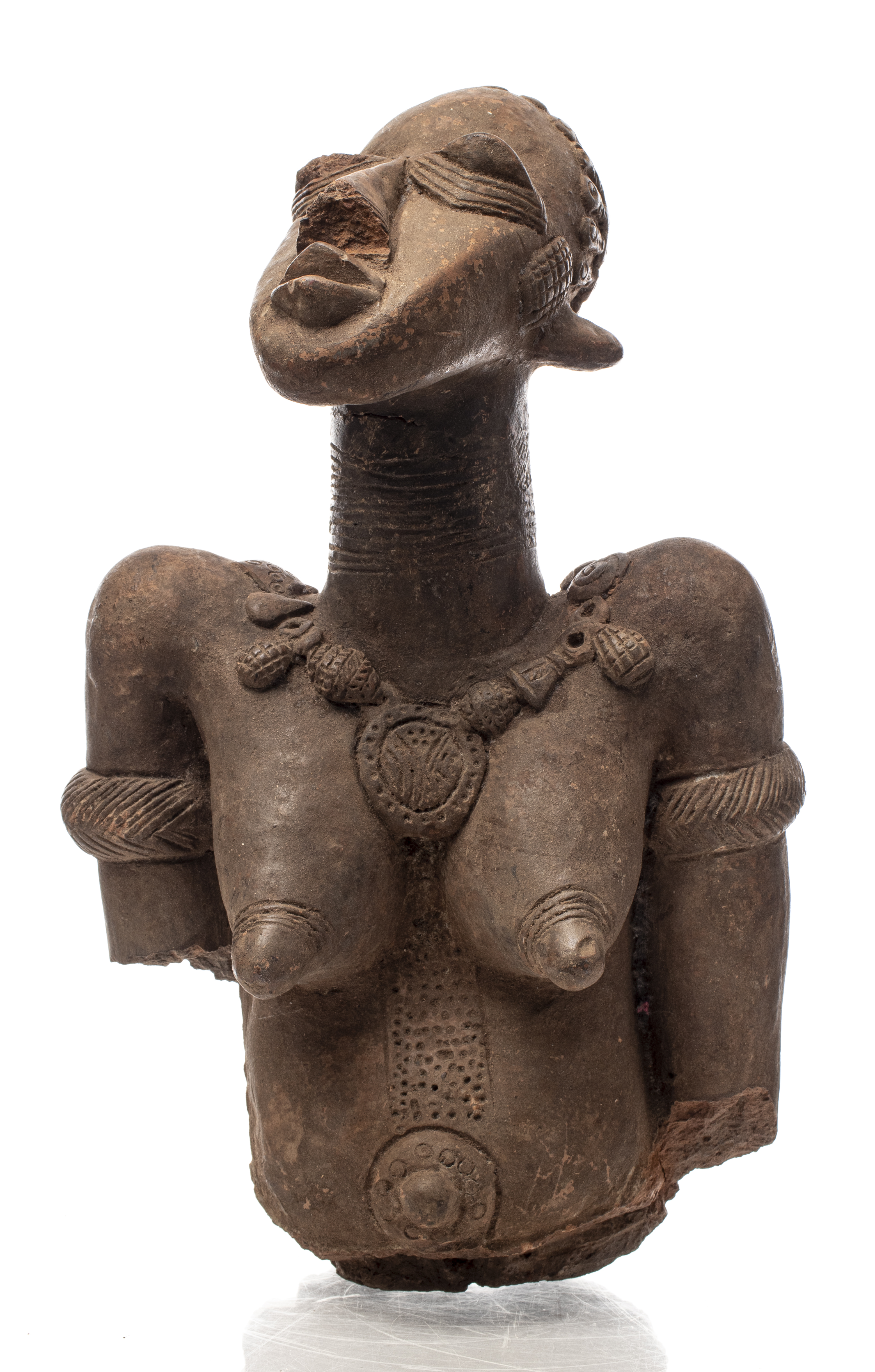 AFRICAN DJENNE TERRA COTTA BUST