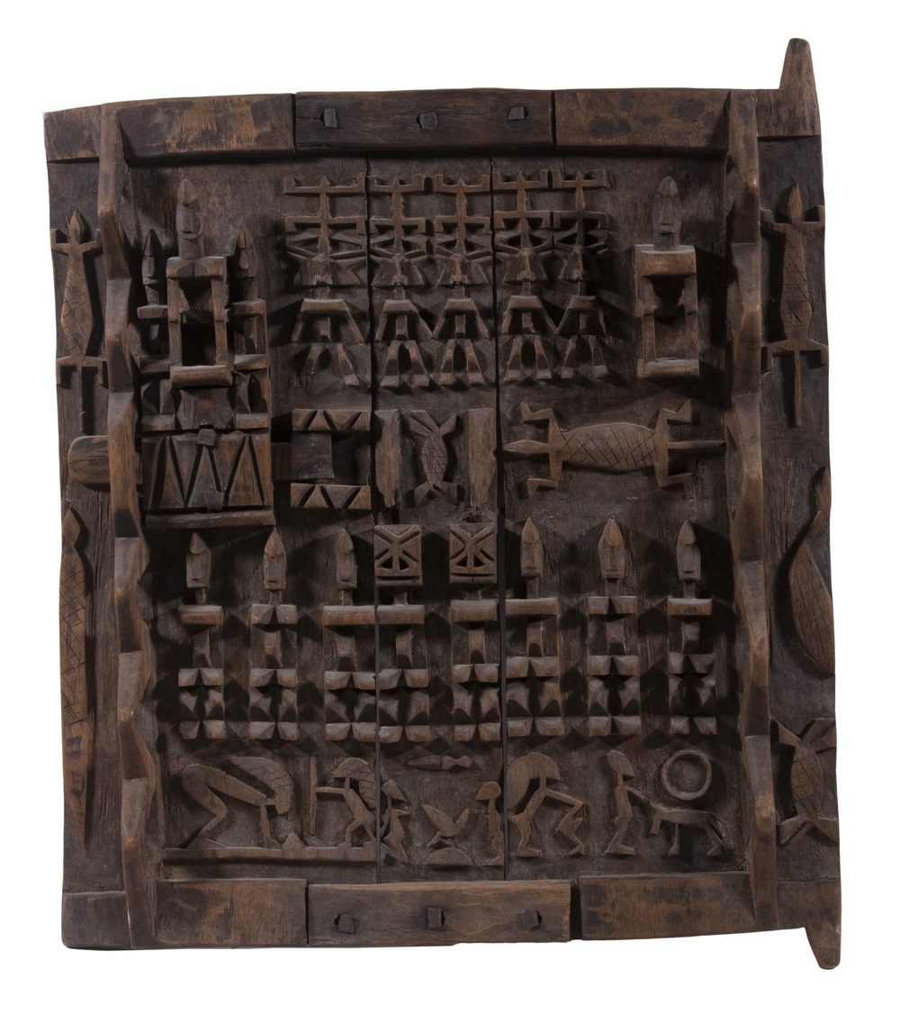 AFRICAN DOGON GRANARY DOOR Carved