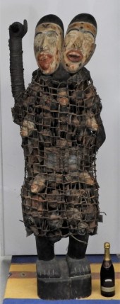 AFRICAN DOUBLE HEADED EFFIGY T