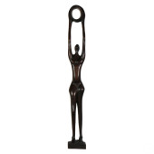 AFRICAN EBONY CARVED WOOD NUDE