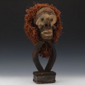 AFRICAN EKOI FIGURE 19" x 9" x