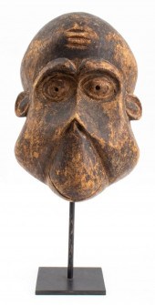 AFRICAN FANG NGI CULT MASK, CA