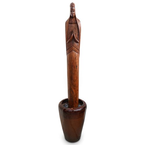 AFRICAN FIGURAL WOOD CARVED