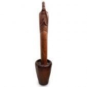 AFRICAN FIGURAL WOOD CARVED ST
